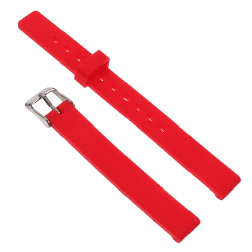 jojofuny Gurt Herrenuhr Ersatz Lederarmband Lederbänder business buisiness Damenuhren Uhrengehäuse für Herren Armband-Uhrenarmband Uhrarmband draussen Anschauen Zubehör Fräulein rot von jojofuny