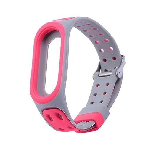 jojofuny Gurt Uhrenarmband Silikon Ersatzband Ersatz Uhrenarmband Verstellbares Uhrenarmband Smartwatch- Übung Silikonarmband Ersatzarmband Doppelschnalle Kieselgel Rosa Kind Gürtel von jojofuny