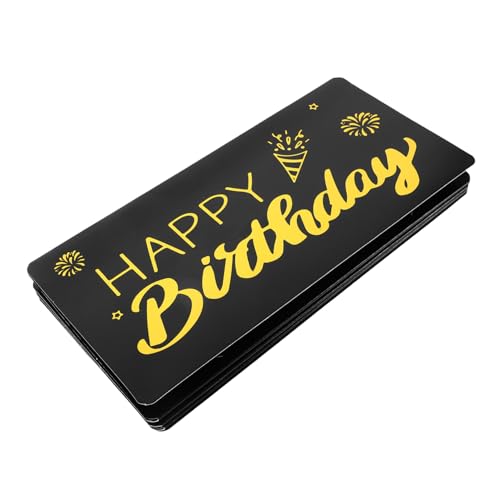 jojofuny Happy Birthday Geldumschlag Kartenfächer Kompakte Geldbörse für Bargeld Münzen Kleine Geschenke Überraschungsumschlag für Männer Frauen von jojofuny