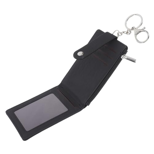 jojofuny Kartenhalter mit Schlüsselanhänger aus PU Wasserdichter Ausweis und Kreditkartenhalter für Buskarten Arbeitsausweise und Id Karten Lösung für Täglichen Gebrauch von jojofuny