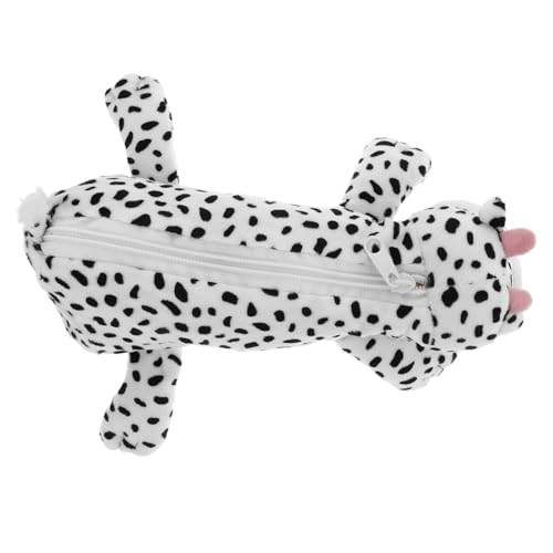 jojofuny Plüsch-federmäppchen Mit Kuh-Print Kleines Federmäppchen Organizer Mit Reißverschluss Praktische Stifttasche Für Mädchen Und Erwachsene von jojofuny