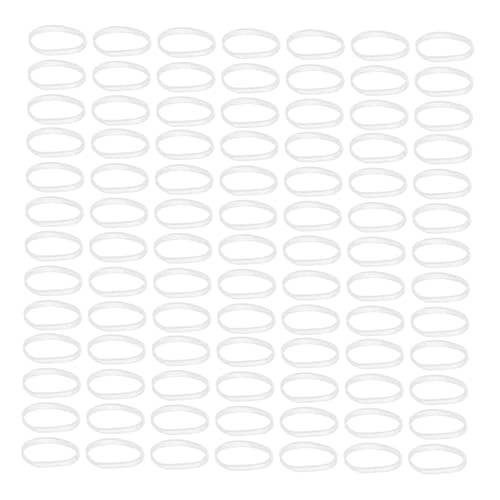 jojofuny Kleine Durchsichtige Gummibänder für Praktischer Box Elastische und Langlebige Haargummis Unsichtbar für Verhindert Haarschäden von jojofuny