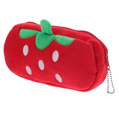 jojofuny Kosmetiktasche kleine Gadgets Make-up Pinsel Federmäppchen süß Stifteboxen für die Schule großes Federmäppchen Bleistifthalter für Notizbuch Kawaii-Zeug Metall rot von jojofuny
