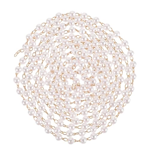 jojofuny Kunstperlen Halskette Eleganter Schmuck für Frauen Perlen Vielseitig Einsetzbar für Partys und Stilvolles Accessoire für DIY Projekte Langlebig von jojofuny