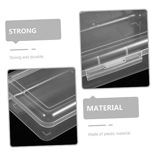 jojofuny Plastik Stiftebox Großer Kapazität Transparenter Kunststoff Aufbewahrungsbehälter für Bleistifte und Schreibwaren Leichter und Wiederverwendbarer Organizer für Schule Büro und von jojofuny