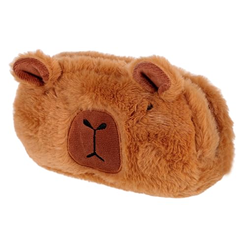 jojofuny Plüsch Federmäppchen Cartoon Stiftetasche mit Reißverschluss Großes Fassungsvermögen Leicht Tragbar für Schule Büro Organizer von jojofuny