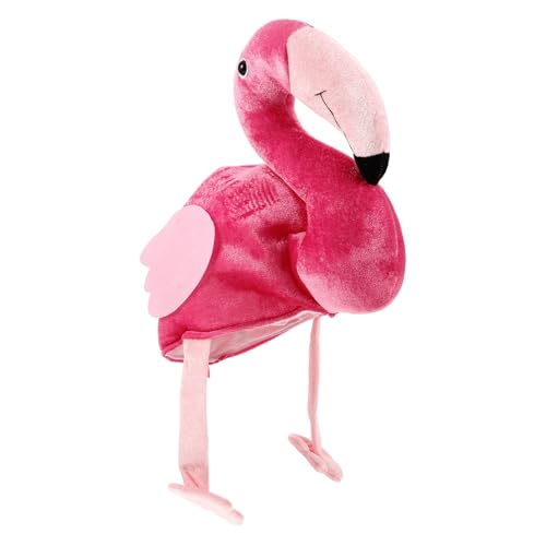 jojofuny Flamingo Kopf Hut Lustige Gefüllte Karnevalskappe Für Kostümzubehör Für Partys Bühnenaufführungen Und Kreative Rollenspiele Auffälliges Design von jojofuny