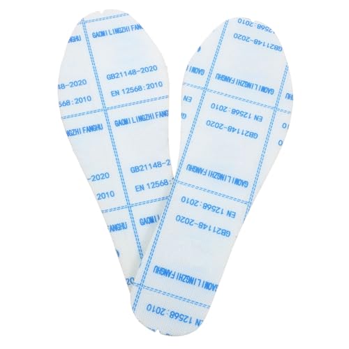 jojofuny Punktionfestes Antistatisches Arbeitsschuh Einlegesohlen für Herren Atmungsaktiv und Komfortabel Flexible Schutzsohlen für Sicherheitsschuhe und Sportschuhe von jojofuny