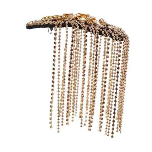 jojofuny Quaste Epaulet: Perlenbesetzte Schulterstücke, Abzeichen, Schulterschmuck, Epaulettenbrosche, Anstecknadel Für Uniform- Und Anzugzubehör Für Männer Und Frauen von jojofuny