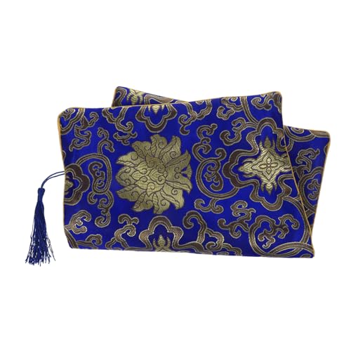 jojofuny Reißverschlusstasche im Chinesischen Stil Multifunktionale Aufbewahrungstasche für Kleine Bücher Notizbücher Schreibwaren aus Strapazierfähigem Material von jojofuny