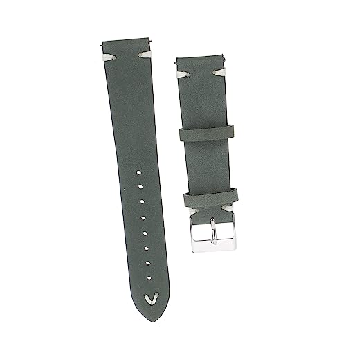 jojofuny Riemen Aus Rindsleder Der Obersten Schicht Ersatz-uhrenarmband Armband Für Frauen Damenuhrenarmband Uhrenarmbänder Für Damen Grüne Uhr Oberschicht Rindsleder Handbuch Fräulein von jojofuny