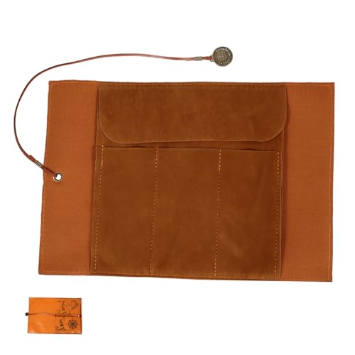 jojofuny Roll Canvas Leder Federmäppchen Farbiges Etui Süßer Organizer Halter Schreibwaren Retro Bleistift Aufbewahrungstasche Beutel Für Bleistifte Große Bleistifttasche von jojofuny