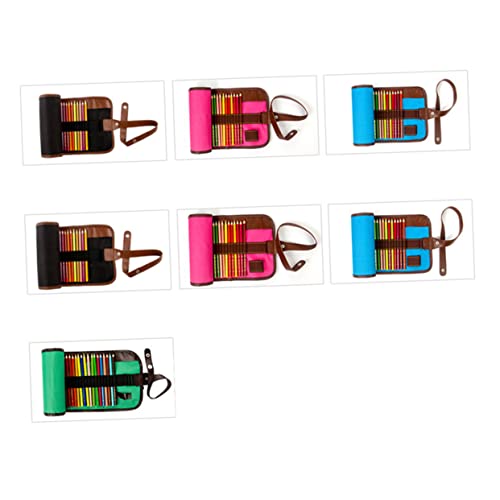 jojofuny Rollbare Stifterolle aus Canvas für Buntstifte Leicht und Waschbar für Künstler und Schüler zur Praktischen Aufbewahrung von Malutensilien Zufällige Farbe jojofuny Rollbare Stifterolle aus Canvas für Buntstifte Leicht und Waschbar für Künstler und Schüler zur Praktischen Aufbewahrung von Malutensilien Zufällige Farbe von jojofuny