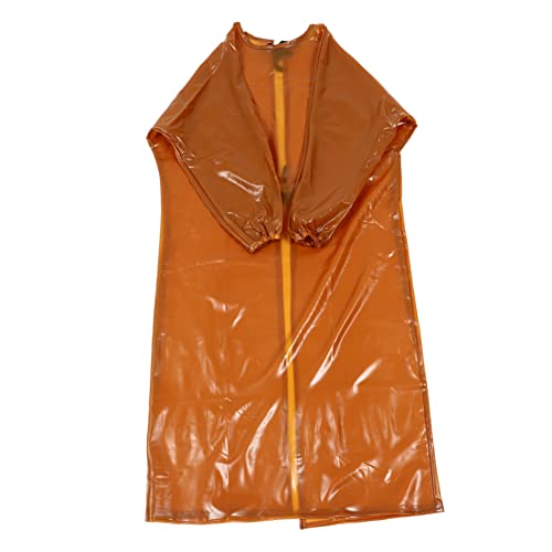 jojofuny Splash Elastic Cuff Smock Wasserdichter Kittel Für Schlachthäuser Und Chemie Langärmlig Atmungsaktiv Strapazierfähig Für Herren Und Damen Transparent von jojofuny