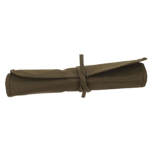 jojofuny Stiftvorhang Aus Wagen Fall Palette Halter Tasche Werkzeug Machen Malen Polieren Draht Bleistifte Kordelstring Federmäppchen Farbbeutel Dark Green Segeltuch von jojofuny