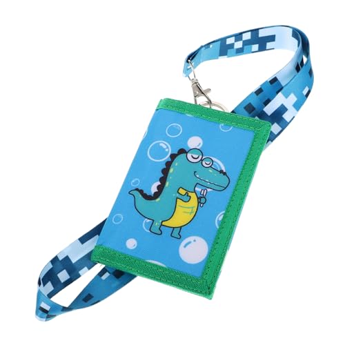 jojofuny Süße Geldbörse mit Cartoon Design für Mädchen Dreifach Gefaltetes Sicheres Portemonnaie aus Robustem Canvas mit Abnehmbarem Lanyard und Mehreren Fächern für Karten und Münzen für von jojofuny