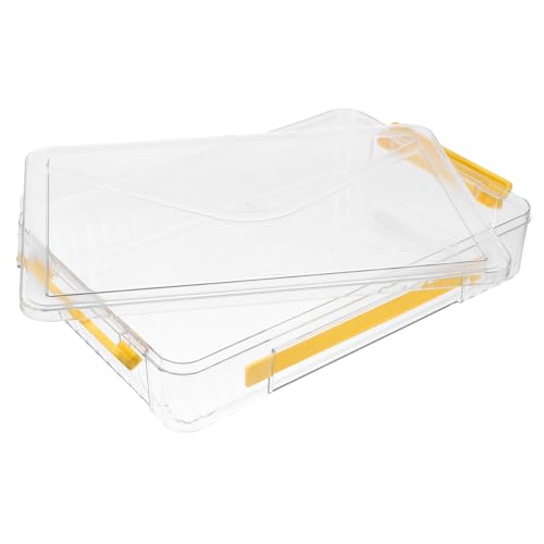 jojofuny Transparente Dokumenten Organizer Boxhalter aus Pet Tragbarer Projektkoffer mit Großem Stauraum für Ausweise Führerscheine Kreditkarten für Zuhause und Büro von jojofuny