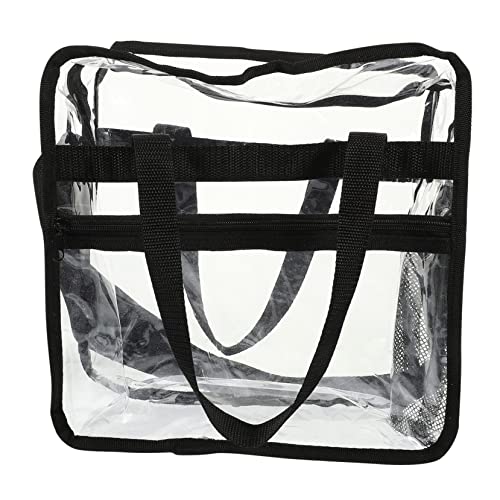 jojofuny Transparente Handtasche Reisetaschen Für Damen Klarsichtbeutel Stadion Tasche Tragetasche Kulturbeutel Kosmetische Tragetasche PVC Aufbewahrungskiste Reisen Durchscheinend von jojofuny