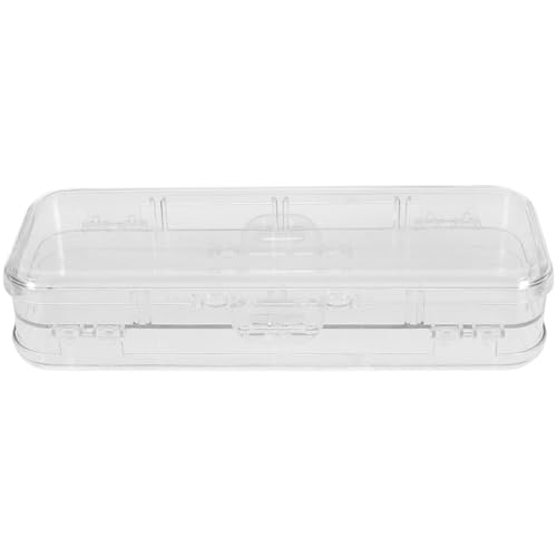 jojofuny Transparente Bleistiftbox Mit Großem Fassungsvermögen Praktischer Stift Organizer Für Schüler Aus Robustem Abs Material Vielseitig Einsetzbar Für Schule Und Büro Zur von jojofuny