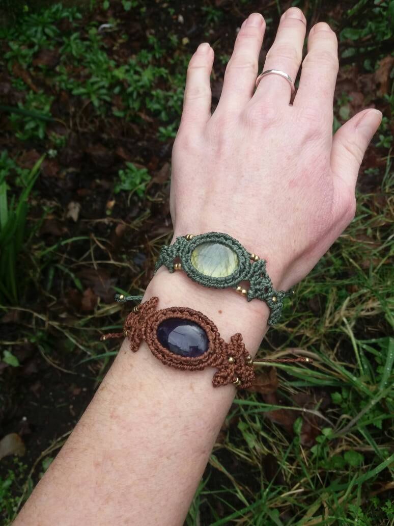 Makramee Armband, Boho Schmuck, Labradorit Schmuck Makramee Armband, Boho Schmuck, Labradorit Schmuck von jojosunflowerdesigns