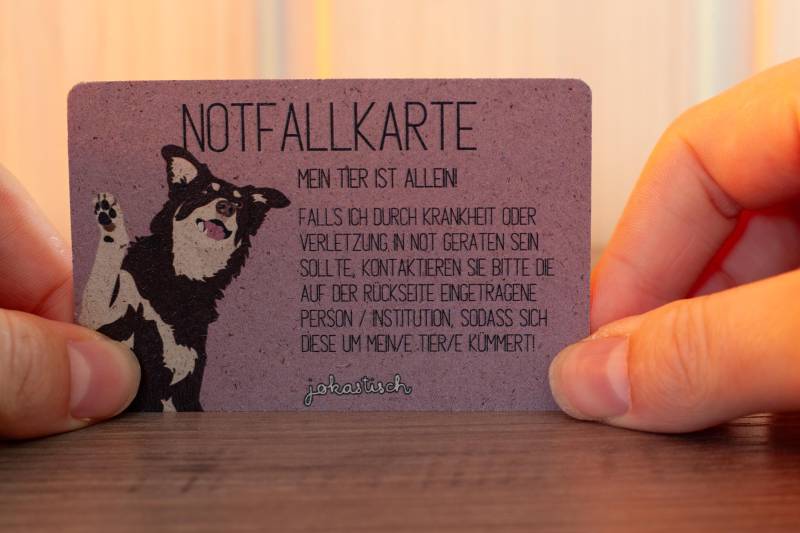 Notfallkarte - Tierbetreuung von jokastisch