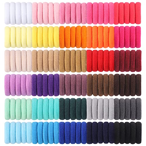 Jollybows 300 Stück Haargummis Mädchen, Bunt Kleine Elastische Zopfgummis Mini Haarschmuck für Baby Mädchen Kinder Kleinkind (1 Zoll / 2,5 cm 30 Farben) von jollybows