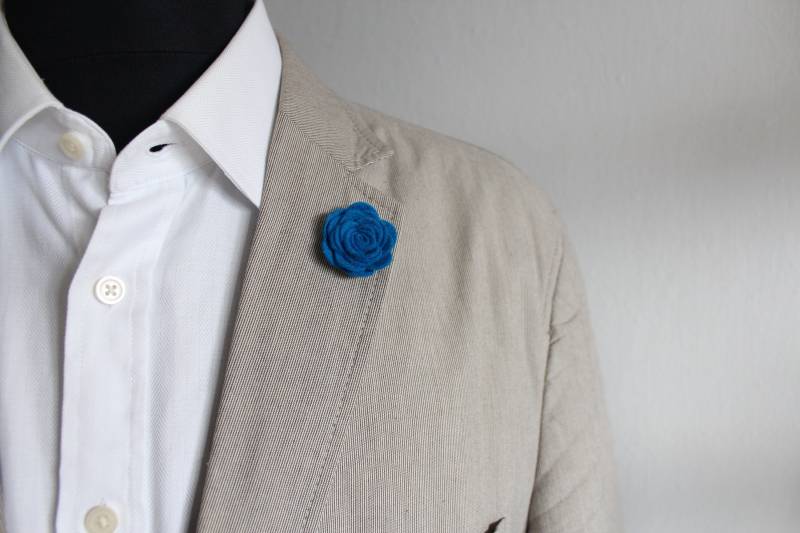 Leder Boutonniere/Blume Fürs Revers Rot Leder Boutonniere/Blume Fürs Revers Rot von jollylapel