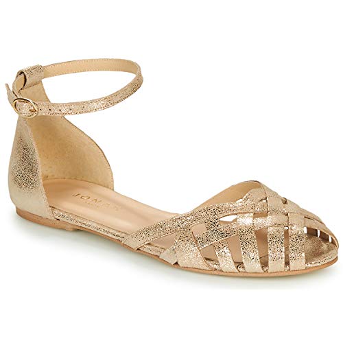 jonak Doo Sandalen/Sandaletten Damen Platin - 41 - Sandalen/Sandaletten Shoes von jonak