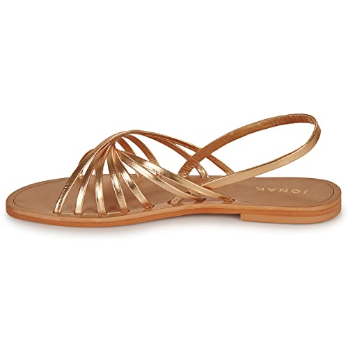 jonak Wrap Sandalen/Sandaletten Damen Gold - 39 - Sandalen/Sandaletten Shoes von jonak