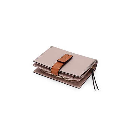 jonam Geldbörse für Damen Casual Style Women Card Brieftasche Split Leder Reißverschluss Geldbörse Für Multifunktionsfrau Brieftasche (Color : Pink) von jonam