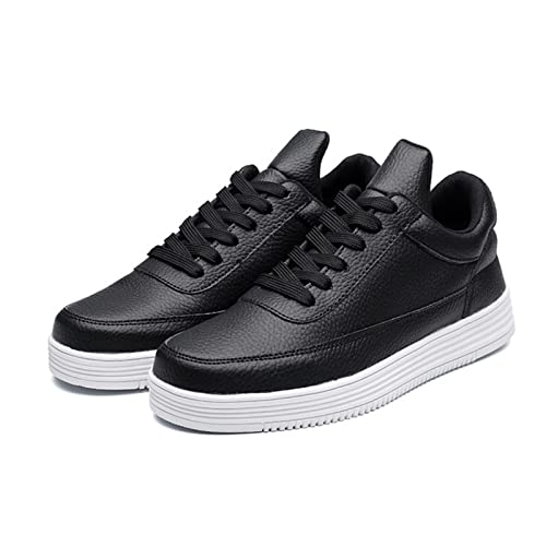 jonam Herrenschuhe Elevator Male Sneakers White Board Shoes Height Increasing Mens Shoes Invisible Inner Heightening Leisure Sports Shoes Male(Color:Black1,Size:39 EU) von jonam