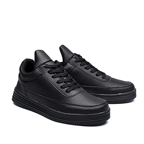 jonam Herrenschuhe Elevator Male Sneakers White Board Shoes Height Increasing Mens Shoes Invisible Inner Heightening Leisure Sports Shoes Male(Color:Black2,Size:38 EU) von jonam