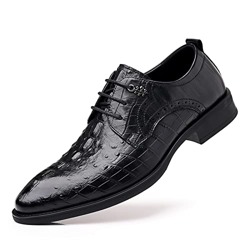 jonam Herrenschuhe Golden Sapling Loafers Casual Business Brogue Shoes Men Classics Office Flats Leisure Mens Formal Shoes Retro Footwear(Color:Black,Size:44 EU) von jonam