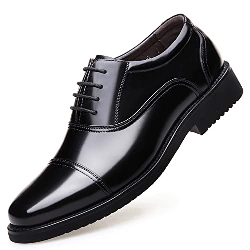 jonam Herrenschuhe Man Split Lederschuhe Gummisohle Man Business Office Male Dress Shoes(Size:38 EU) von jonam