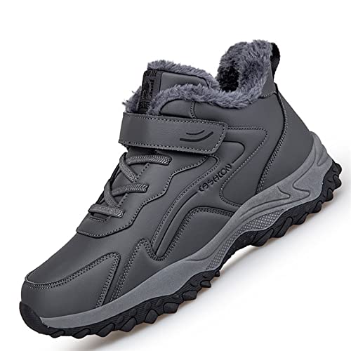 jonam Herrenschuhe Men Boots Winter Shoes for Men Snow Boots Waterproof Winter(Size:44 EU) von jonam