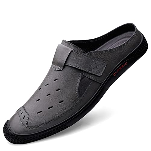 jonam Herrenschuhe Men Shoes Brand Casual Slip on Formal Loafers Men(Color:Grijs,Size:37 EU) von jonam