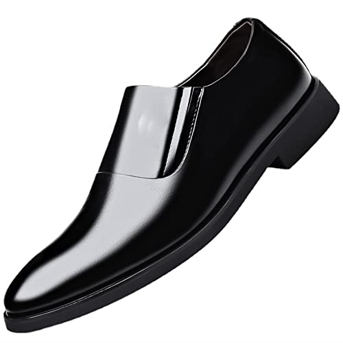 jonam Herrenschuhe Men's Loafers Breathable Round Toe Business Casual solid Color, Simple Slipon Slip-on Shoes(Size:40 EU) von jonam