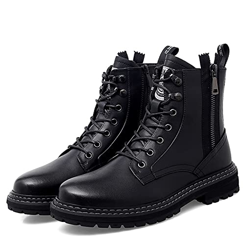 jonam Herrenschuhe Men's boots Handmade men's shoes Casual leather ankle Business Spring and Autumn military boots Motorcycle cross-country(Size:41 EU) von jonam