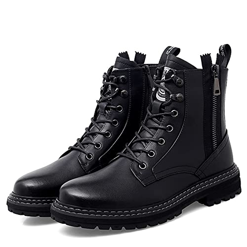 jonam Herrenschuhe Men's boots Handmade men's shoes Casual leather ankle Business Spring and Autumn military boots Motorcycle cross-country(Size:43 EU) von jonam