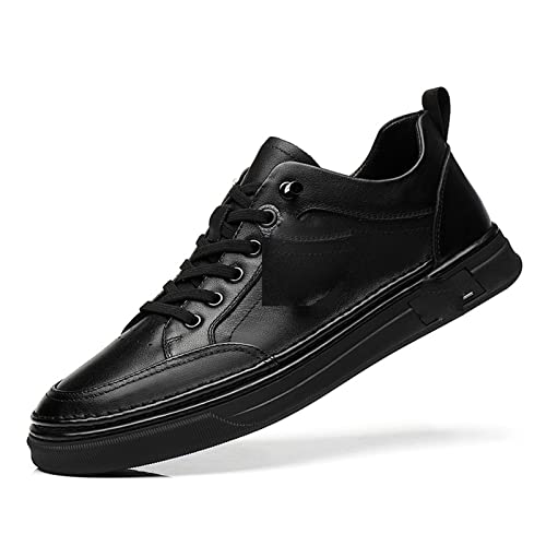 jonam Herrenschuhe Mens Casual Shoes Black Sneakers Men Shoes Men Driving Comfortable Oxfords Leisure Footwear(Color:Black,Size:44 EU) von jonam
