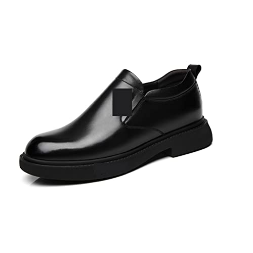 jonam Herrenschuhe Mens Leather Shoes Height Elevator Shoes for Men Luxury Dress Shoes Slip On Business Comfortable Increase Wedding Shoes(Size:38 EU) von jonam