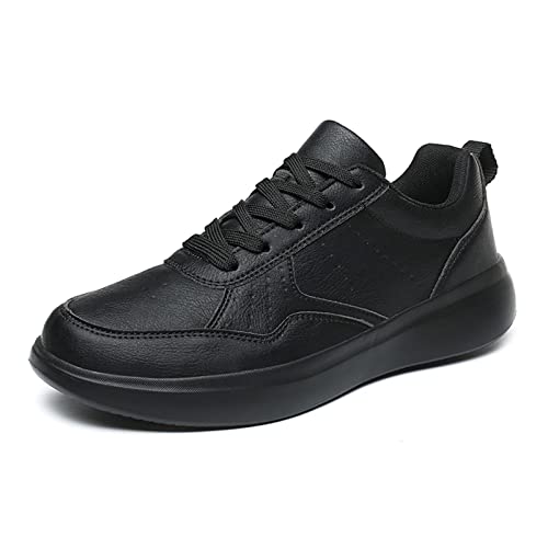 jonam Herrenschuhe Mens Sports Casual Sneakers Retro Footwear Lace Up Trainers Low Top Vulcanize Sneakers Male Big Size Black Sport Casual Shoes(Color:Black,Size:39 EU) von jonam