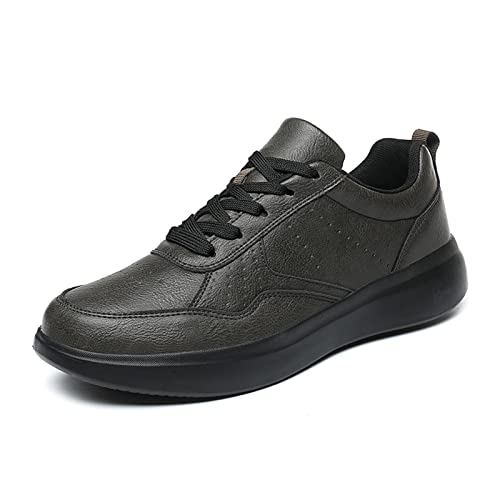 jonam Herrenschuhe Mens Sports Casual Sneakers Retro Footwear Lace Up Trainers Low Top Vulcanize Sneakers Male Big Size Black Sport Casual Shoes(Color:Khaki,Size:39 EU) von jonam