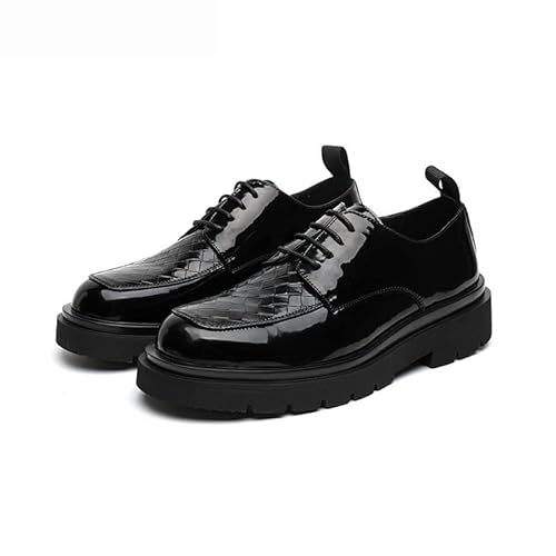 jonam Herrenschuhe Patent Leather Shoes Men Formal Luxury Brand Casual Business Shoes Men Party Shoes for Men(Size:43 EU) von jonam