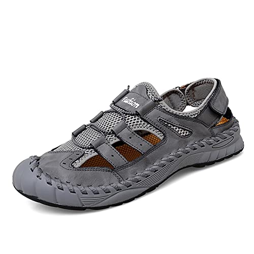 jonam Herrenschuhe Summer Men's Sandals Genuine Leather Men Shoes Men(Size:38 EU) von jonam