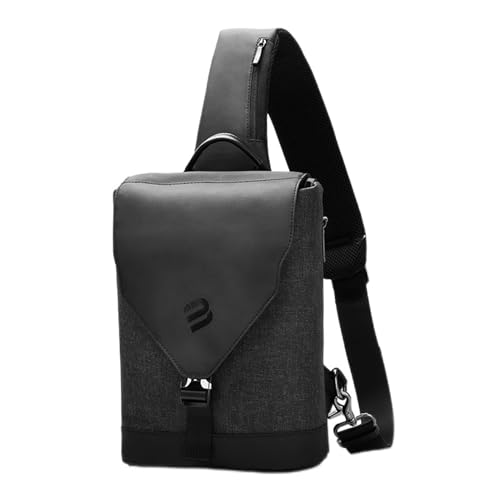 jonam Herrentasche Anti-Theft USB Charging Chest Bag Tablet Sling Men Bag Water Resistant Crossbody Bag von jonam