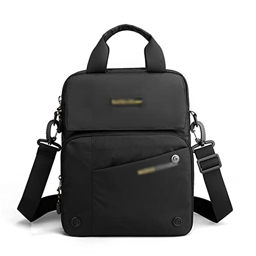 jonam Herrentasche Große Männer Umhängetasche Hohe Qualität Laptop Crossbody Bag Man Messenger Bag Nylon Tote Männliche Business Handtaschen(Color:Black) von jonam