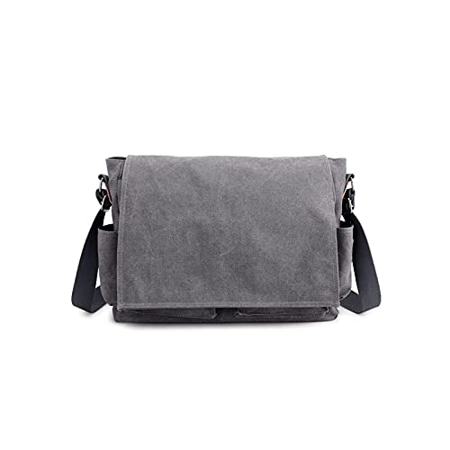 jonam Herrentasche Herren Canvas Aktentasche Business Office Man Messenger Bag Lässige Männliche Computer Laptoptasche Abdeckung Große Crossbody Taschen(Color:B) von jonam