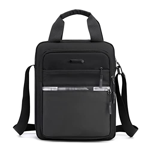 jonam Herrentasche Lässige Männer Umhängetasche Oxford Tuch Crossbody Bags Mode Männer Handtasche Große Kapazität Vielseitig Messenger Bag(Color:Black) von jonam