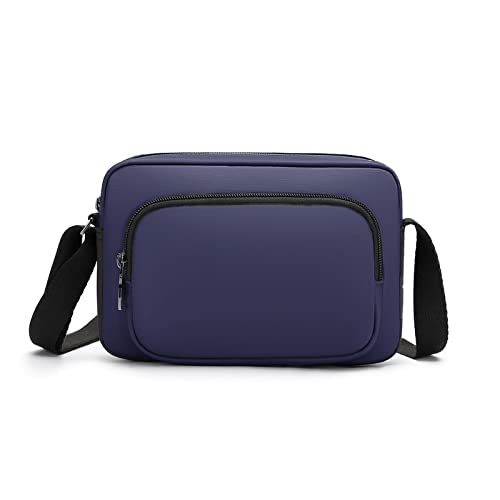 jonam Herrentasche Leichte Mode Herren Umhängetasche Hohe Qualität Wasserdichte Männer Mini Messenger Bag Männer und Frauen Messenger Bag(Color:Blue) von jonam